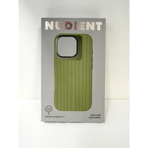 Nudient iPhone 16 Pro Magsafe Bold Case Olive Green Phone